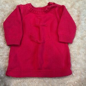 Baby Gap, girl’s sweater dress with anchor, size 3-6 months